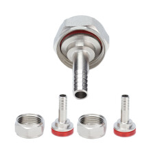 2 pièces de coupleur de fût de type américain - acier inoxydable 5/16 po couleur