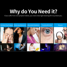 Blue Light Blocking Screen Protector High Transmittance/Anti UV&Glare Blue Light Filter for 21.5'' Monitor with 16:9 Aspect Ratio