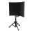 Microphone Isolation Screen with High-Density Absorbing Sponge 3-Panel Foldable Windshield Mini Wind Screen Board Sound Insulation Cover fo 11