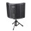 Microphone Isolation Screen with High-Density Absorbing Sponge 3-Panel Foldable Windshield Mini Wind Screen Board Sound Insulation Cover fo 1