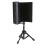 Microphone Isolation Screen with High-Density Absorbing Sponge 3-Panel Foldable Windshield Mini Wind Screen Board Sound Insulation Cover fo 5