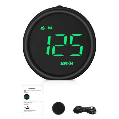 Display a testa alta GPS Velocimetro 9x9x6 cm Verde 2