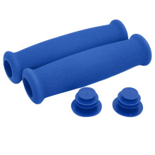 Couvre-poignées de guidon de vélo en mousse, antidérapantes, légères, bleues