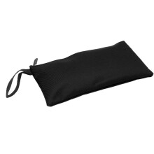 Sac à outils en toile imperméable, pochette de rangement durable avec fermeture éclair pour outils, noir.