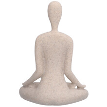BL560 Statua in resina con posa Yoga sabbia nordica 650g