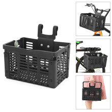 Cestino pieghevole per bicicletta 5kg 32x22x20cm Nero