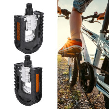 Pédales VTT plates en alliage avec arbre de montage de 14 mm