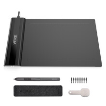 Graphics Drawing Tablet 6 X 4 Inch Active Area 8192 Levels Pressure Art Graphics Tablet with Stylus 8 Pen Nibs for Painting Designing