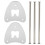 Support de pinces dentaires en acier inoxydable 2