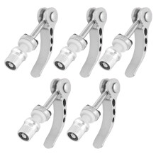 5 pièces de colliers de tige de selle à serrage rapide en aluminium argenté