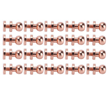 20 ensembles de rivets en laiton or rose 8x7mm pour sacs à main