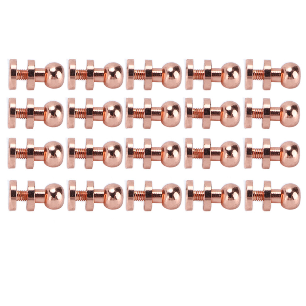 20Set Brass Rivets Anti Oxidation Rose Gold Luggage Hardware Accessories For Purse Handbags Shoeslst8x7mm 4691322278718