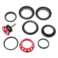Jeu de direction à billes en métal multicolore en forme de goutte rouge VTT