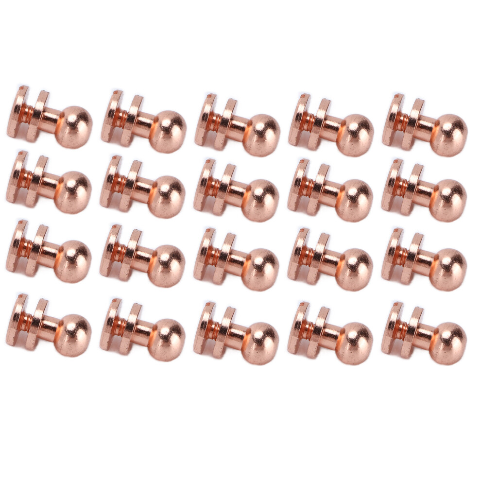 20Set Brass Rivets Anti Oxidation Rose Gold Luggage Hardware Accessories For Purse Handbags Shoeslst7x6mm 5061322278725