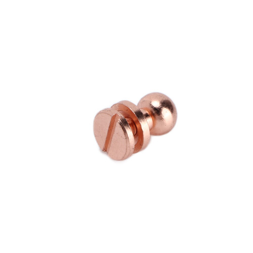 Rivetti in ottone 20 set oro rosa 7x6 mm per bagagli 2