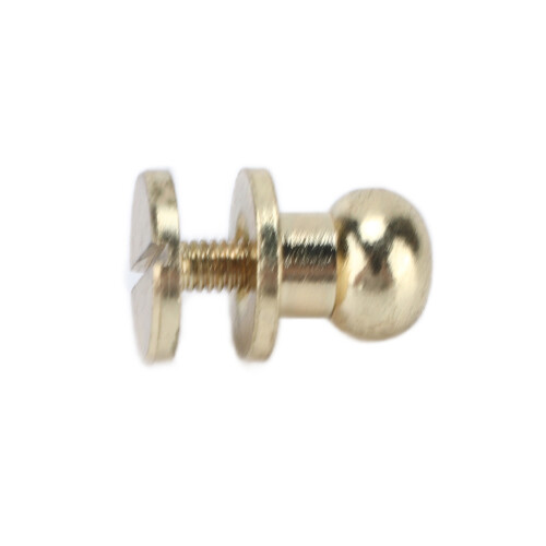 Ensemble de 20 rivets en laiton 10x8 mm imitation dorée 2