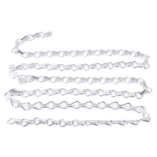 2 pièces chaîne suspendue 1 m aluminium argent 2