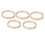 Moschettone rotondo 60/55mm in lega d'argento 5 pezzi 2
