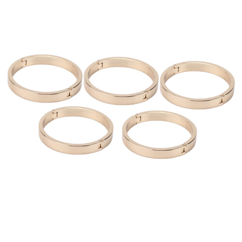 Moschettone rotondo 60/55mm in lega d'argento 5 pezzi 1
