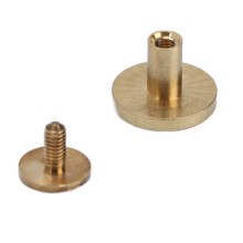 Vis de reliure en laiton 13x18mm, 10 ensembles