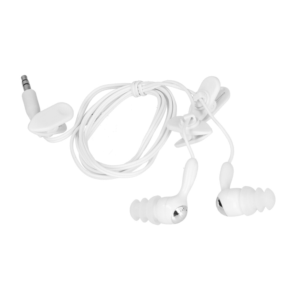 Waterproof Headphones 3.5Mm Plug Bone Conduction Headphones With Replace Earplugs For Swimming Running Surfingwhite 8481322279220