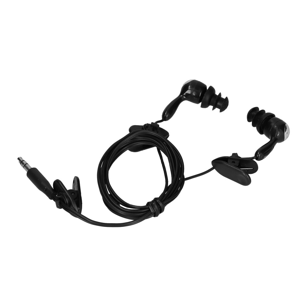 Waterproof Headphones 3.5Mm Plug Bone Conduction Headphones With Replace Earplugs For Swimming Running Surfingblack 8771322279215