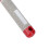Spazzola a paddle rossa per capelli curvata e ventilata 25,5x7,5 cm 10