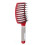 Spazzola a paddle rossa per capelli curvata e ventilata 25,5x7,5 cm 16