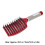 Spazzola a paddle rossa per capelli curvata e ventilata 25,5x7,5 cm 11