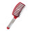 Spazzola a paddle rossa per capelli curvata e ventilata 25,5x7,5 cm 5