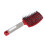 Spazzola a paddle rossa per capelli curvata e ventilata 25,5x7,5 cm 1