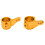 2 pièces de blocs de direction pour CC01 1/10 RC orange 12
