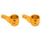 2 pièces de blocs de direction pour CC01 1/10 RC orange 13