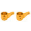 2 pièces de blocs de direction pour CC01 1/10 RC orange 15