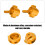 2 pièces de blocs de direction pour CC01 1/10 RC orange 7