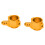 2 pièces de blocs de direction pour CC01 1/10 RC orange 1