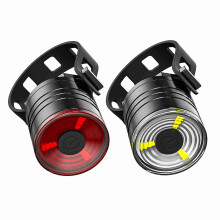 Luce per bicicletta in alluminio 200 lm 27.5x26 mm bianco/rosso