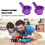 2 blocs de direction en alliage pour CC01 1/10 violet 6