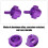 2 blocs de direction en alliage pour CC01 1/10 violet 11