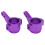 2 blocs de direction en alliage pour CC01 1/10 violet 2