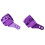 2 blocs de direction en alliage pour CC01 1/10 violet 12