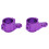 2 blocs de direction en alliage pour CC01 1/10 violet 16