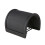 Paravento per microfono a forma di U 8.8x8.8x7.2 cm nero 3