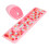 2.4G Tastiera wireless retrò rosa e mouse con 110 tasti 15