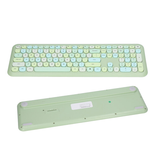 Set tastiera e mouse 2.4G, 110 tasti, 1200 DPI, Verde 2