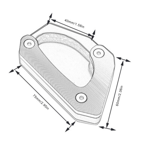 V STROM 650XT DL650 Piastra per cavalletto Blu 2004-2020 2