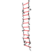 Fixed Agility Ladder Football Speed Rope Ladder for Football Exercise Sports Training 6M 12RungRed
