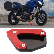 Plaque de béquille en aluminium rouge 1 pièce pour V-Strom 650XT