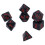 Ensemble de 7 dés polyédriques rouges en acrylique standard pour DND 1
