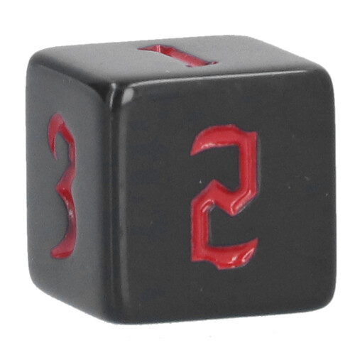 Ensemble de 7 dés polyédriques rouges en acrylique standard pour DND 2